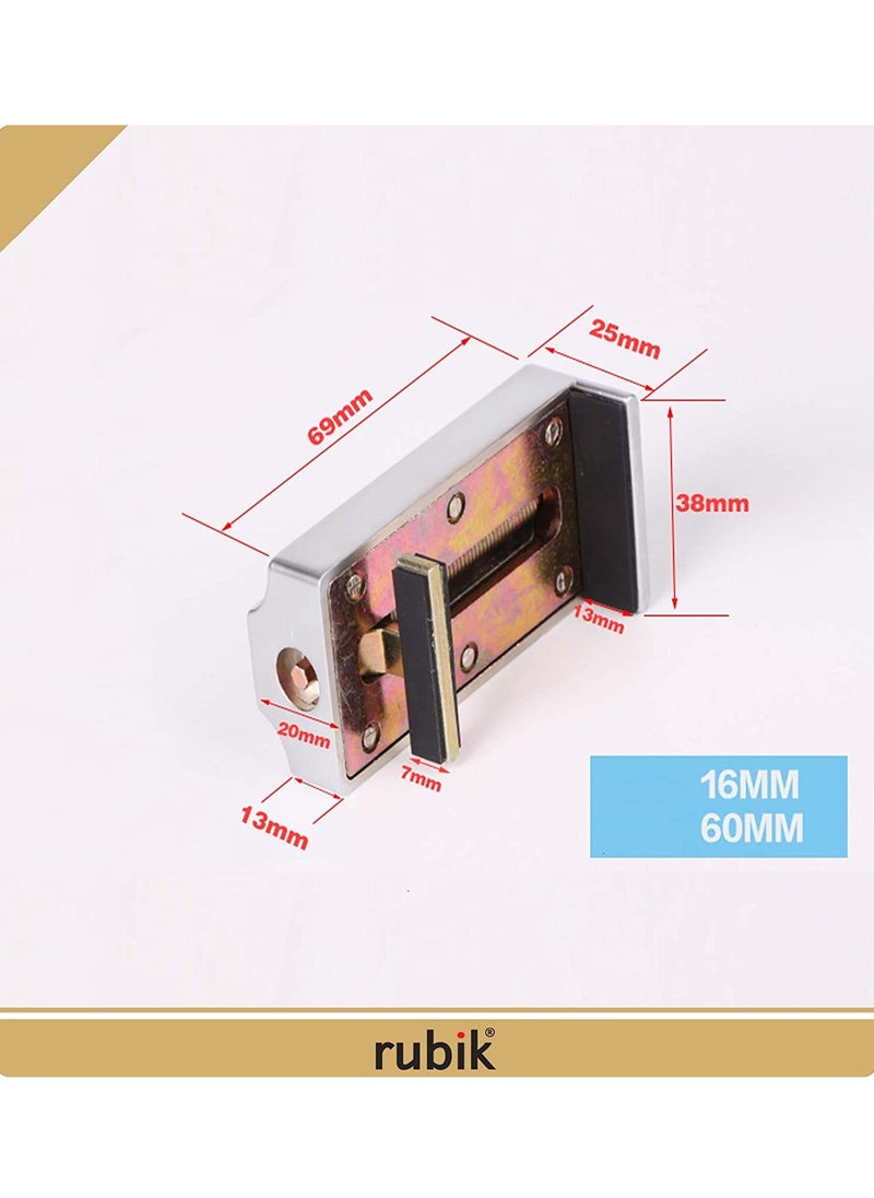 Rubik - Sliding Window Door Lock with 2 Keys, Adjustable Zinc Alloy Anti Theft Sash Stopper Lock For Child Security (1 Pack) - Image 1
