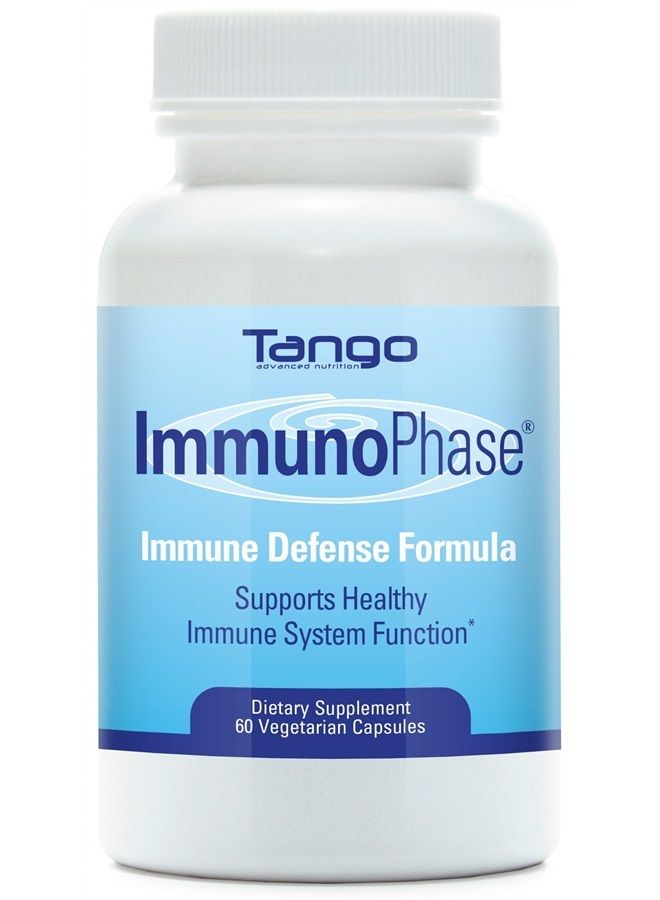 Tango ImmunoPhase Natural Herbal Immune Support Supplement for Healthy Immune Function and Seasonal Health Challenges (60 Vegetarian Capsules) - Image 1