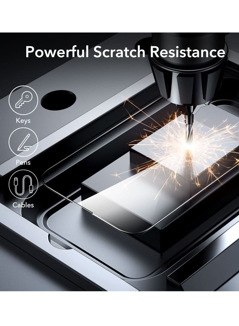 BORTONY Tempered Glass Pack od 2 Screen Protector (14 Pro Max) Film Full Coverage Edge to Edge Case Friendly 9D Screen Protector For Apple iPhone 14 Pro Max 6.7'' Clear/BLACK - Image 4