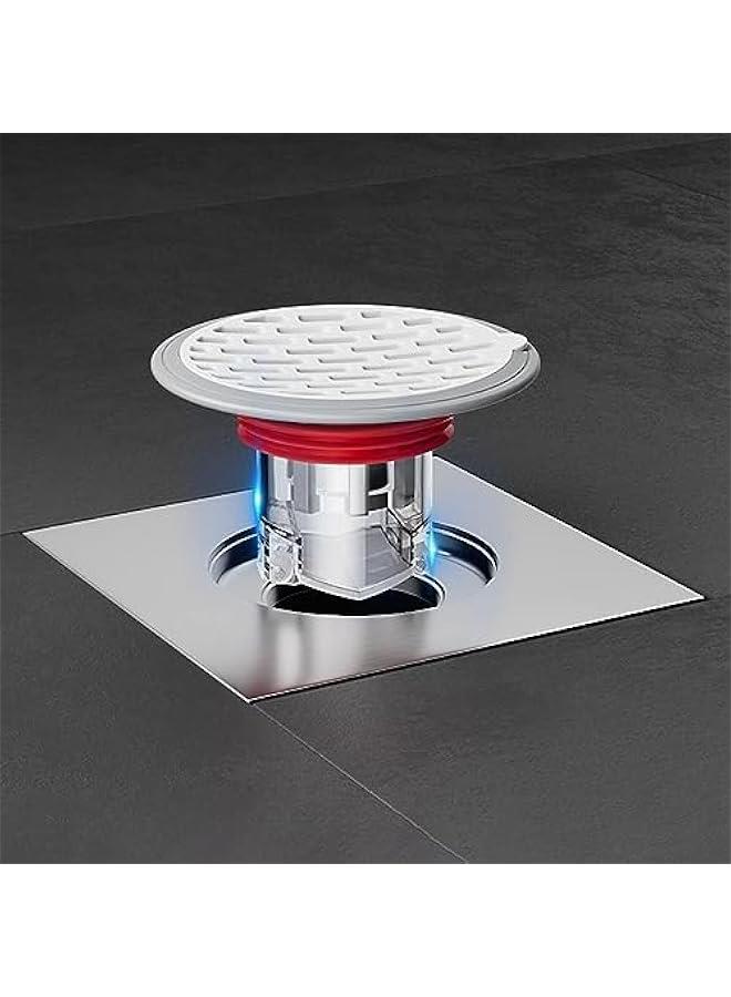 Captaintech 2 PCS Shower Floor Drain Backflow Preventer, Sewer Core Anti-Odor Plug, Drain Backflow Preventer Shower Drain Cover Stopper, Suitable for Kitchen Bathroom Laundry (1.26-2.95 in) - Image 1