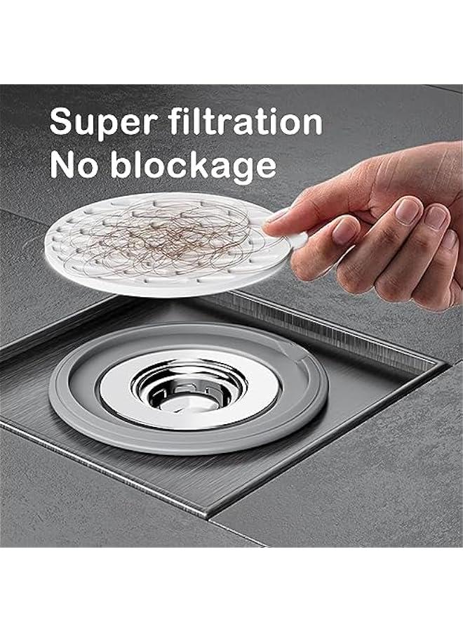 Captaintech 2 PCS Shower Floor Drain Backflow Preventer, Sewer Core Anti-Odor Plug, Drain Backflow Preventer Shower Drain Cover Stopper, Suitable for Kitchen Bathroom Laundry (1.26-2.95 in) - Image 3