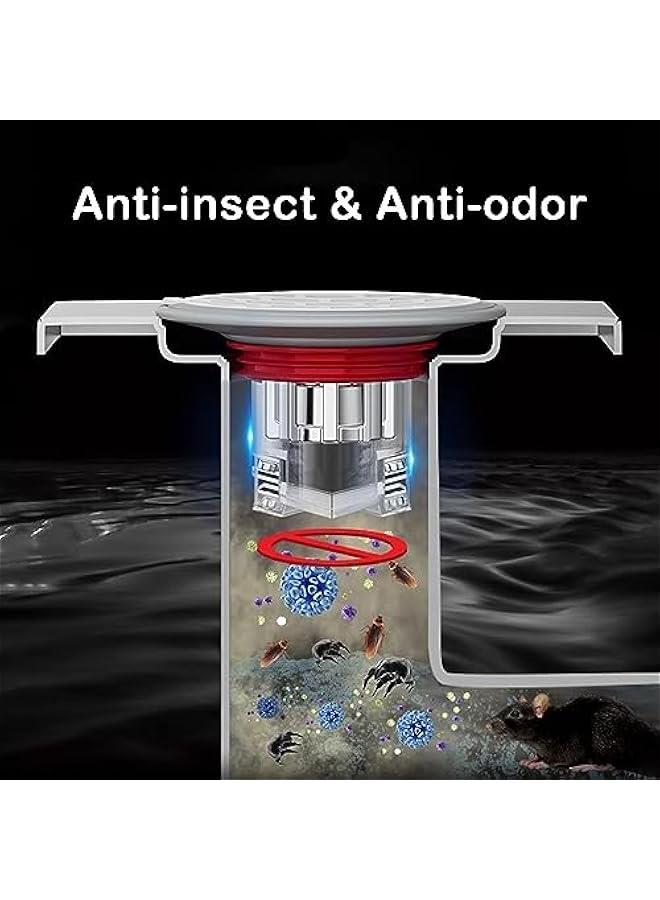 Captaintech 2 PCS Shower Floor Drain Backflow Preventer, Sewer Core Anti-Odor Plug, Drain Backflow Preventer Shower Drain Cover Stopper, Suitable for Kitchen Bathroom Laundry (1.26-2.95 in) - Image 4