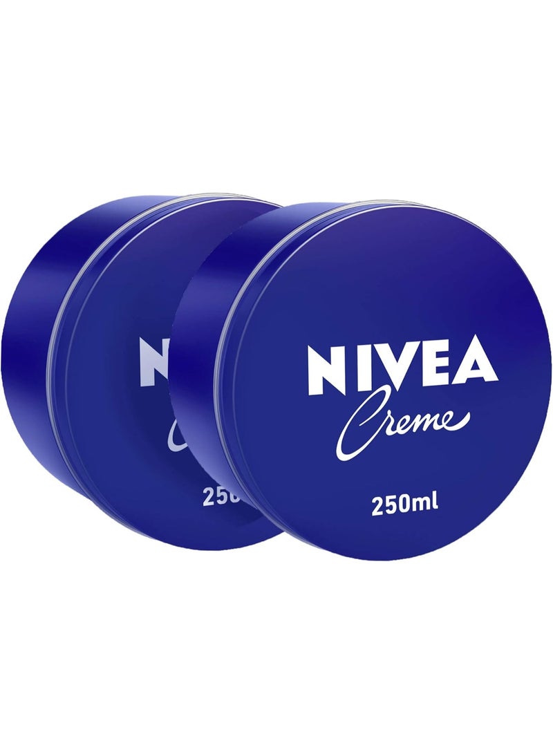 Nivea Pack Of 2 Universal All Purpose Moisturizing Cream 250ml - Image 1