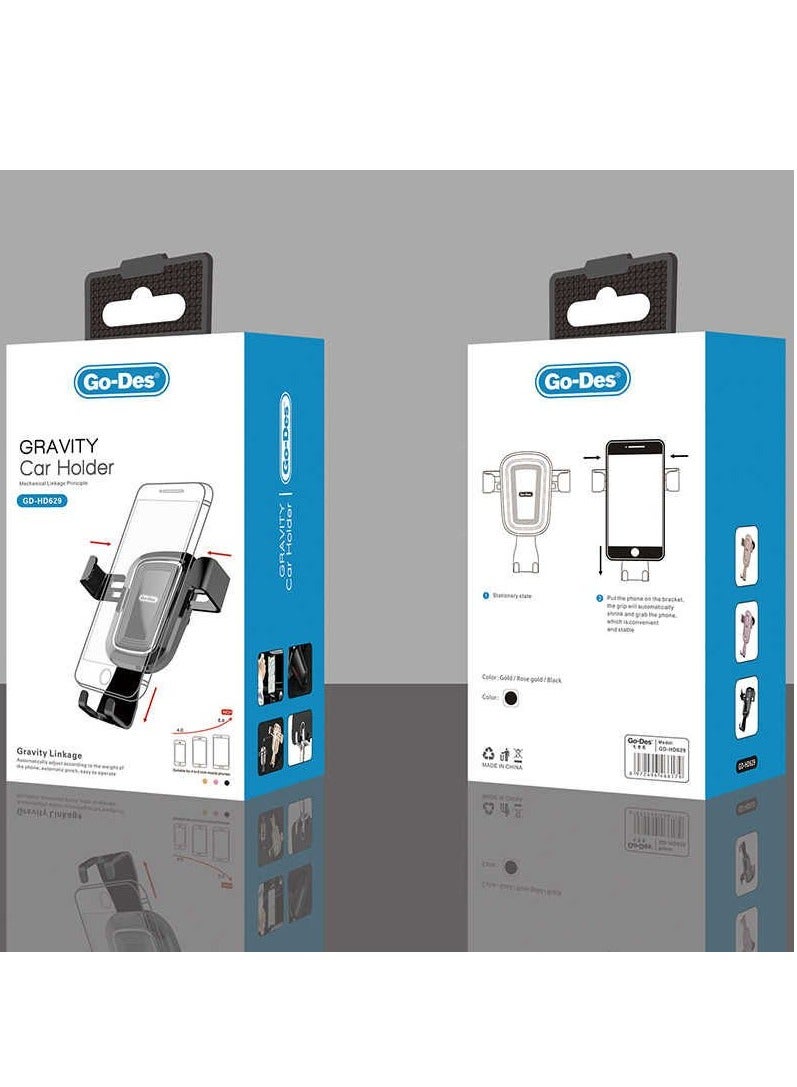 جو-ديز حامل الهاتف المحمول للسيارة على فتحة التهوية، حامل سيارة عالمي (GD-HD629) - Image 4