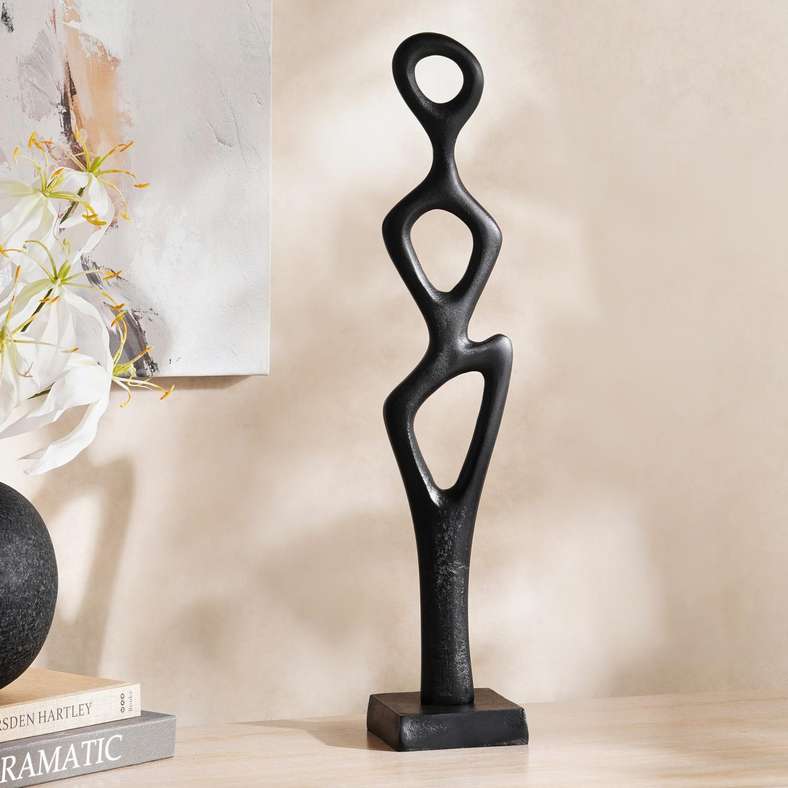 Pan Home Vera Metal Decor Sculpture - Blackish Bronze