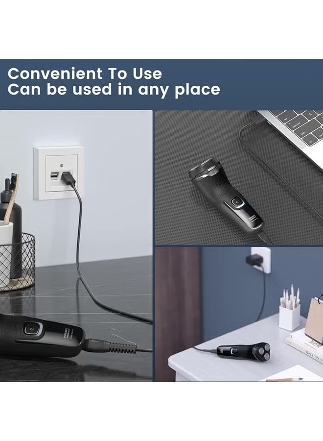 5V Charger for Philips Norelco Shaver 2400 2600, Wet & Dry Shaver Series 5000 7000 3000 Compatible with Philips Oneblade QP2724, QP2834, QP1924 USB Charging Cable - Image 2
