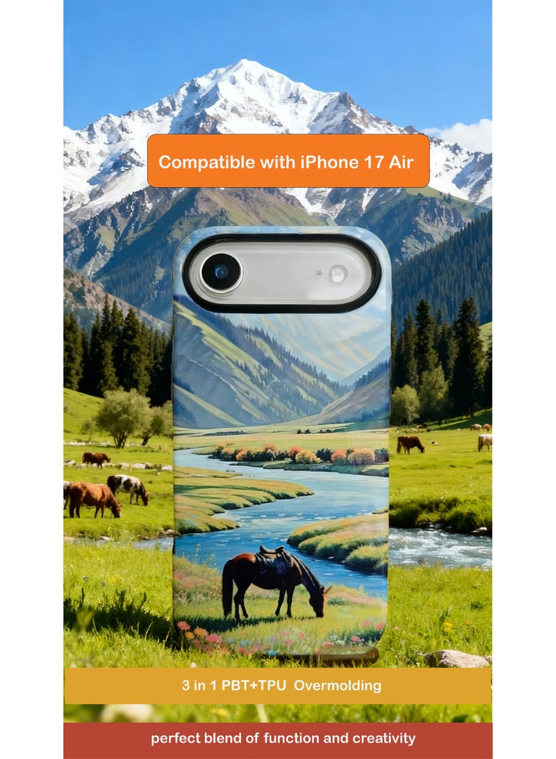 ThangCore Iphone17-AIR，3 in 1 PBT + TPU Overmolding Magnetic Creative Design Phone Case - Image 1