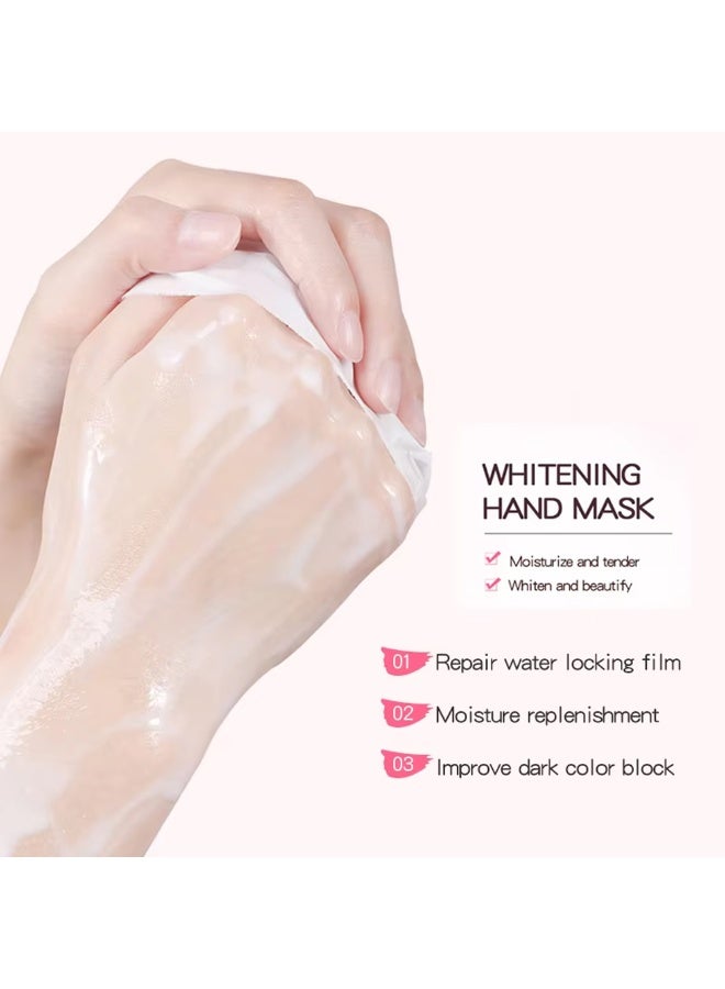 SADOER Nourishing and Whitening Hand Mask for Tender Skin with Niacinamide and Goat's Milk - Image 3
