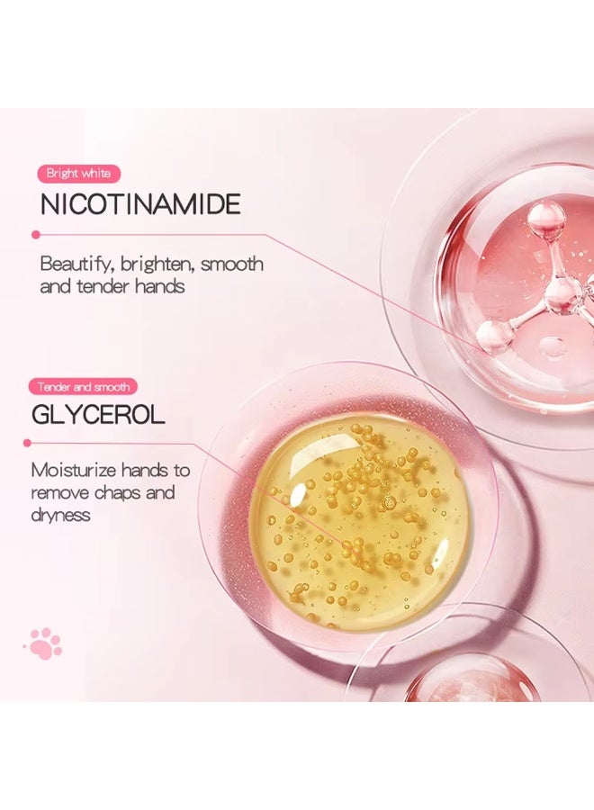 SADOER Nourishing and Whitening Hand Mask for Tender Skin with Niacinamide and Goat's Milk - Image 4