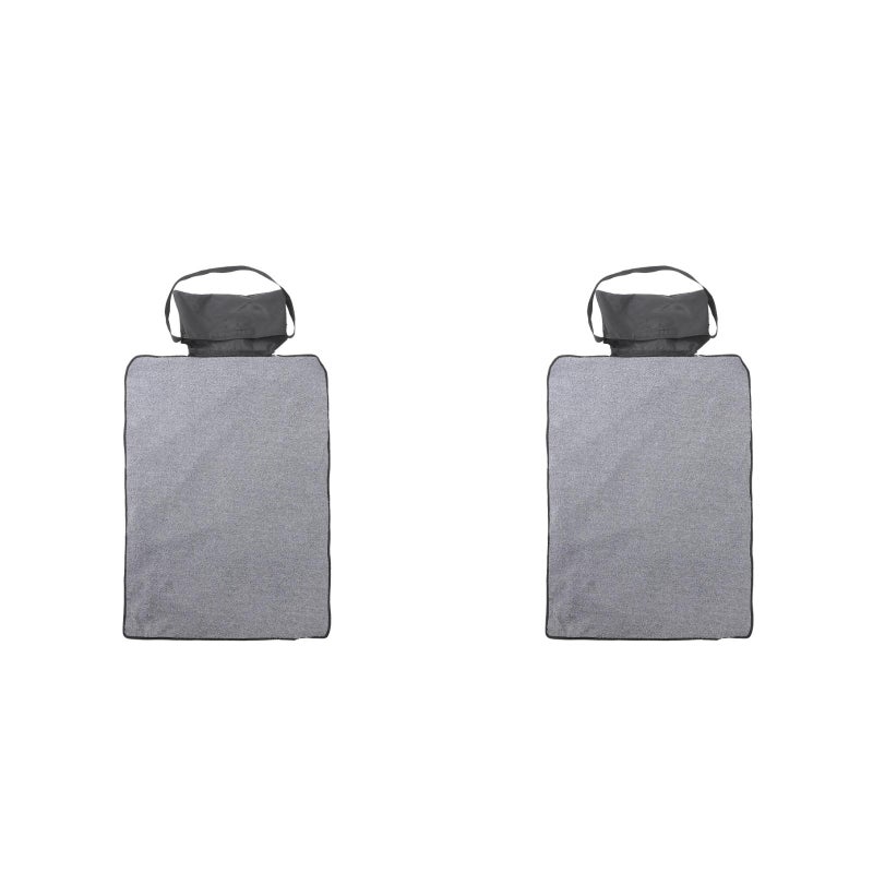 2pcs Foldable Multifunctional Outdoor Pet Mat Warming Blanket for Dogs and Cats (Black) - Image 1