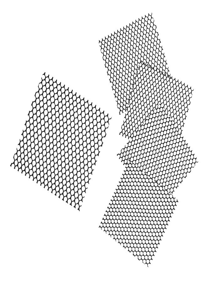 OFXDD Cheese Drying Mat 5 Pcs - Plastic Cheese Making Mat - Cheese Ripening & Draining Mesh, Black, 7.87x7.87 Inches - Image 1