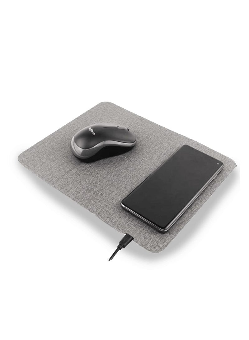 Premium 2 in 1 Mousepad with Built-in Qi Wireless Charger - Image 1