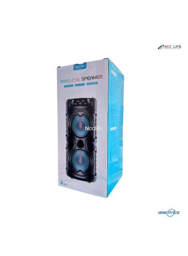 قريت نايس مكبر صوت بلوتوث محمول ٤×٢ بوصة - طراز GTS-2151 - Image 5