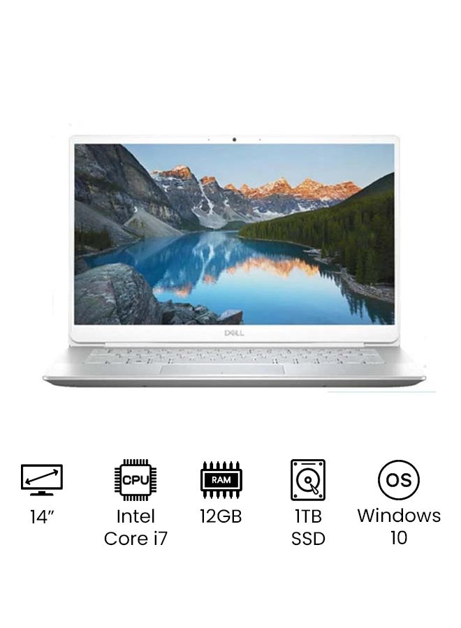 DELL Inspiron 14 (Upgraded Version) Laptop With 14-Inch Full HD Display, Core i7 Processer/12GB RAM/1TB SSD/2GB Nvidia Graphics/Windows 10 /International Version English Silver - Image 1