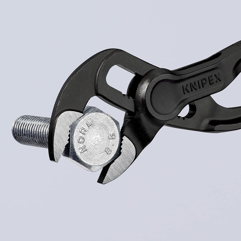 KNIPEX Mini XS Pliers Wrench - Dual Use Tool, Grey Atramentized, 100mm - Image 5