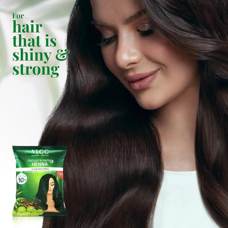 VLCC Natural Herbal Henna Buy 1 Get 1 Free 120g X 2 Pack of 3 720g Goodness of 10 herbs like Amla Brahmi Jatamansi and Bhringraj For Stronger Smoother Shinier Hair - Image 4