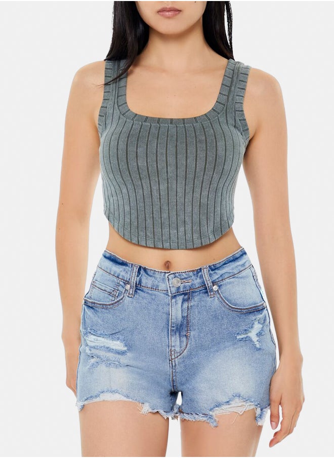 FOREVER 21 - Seamless Cropped Tank Top - Image 1