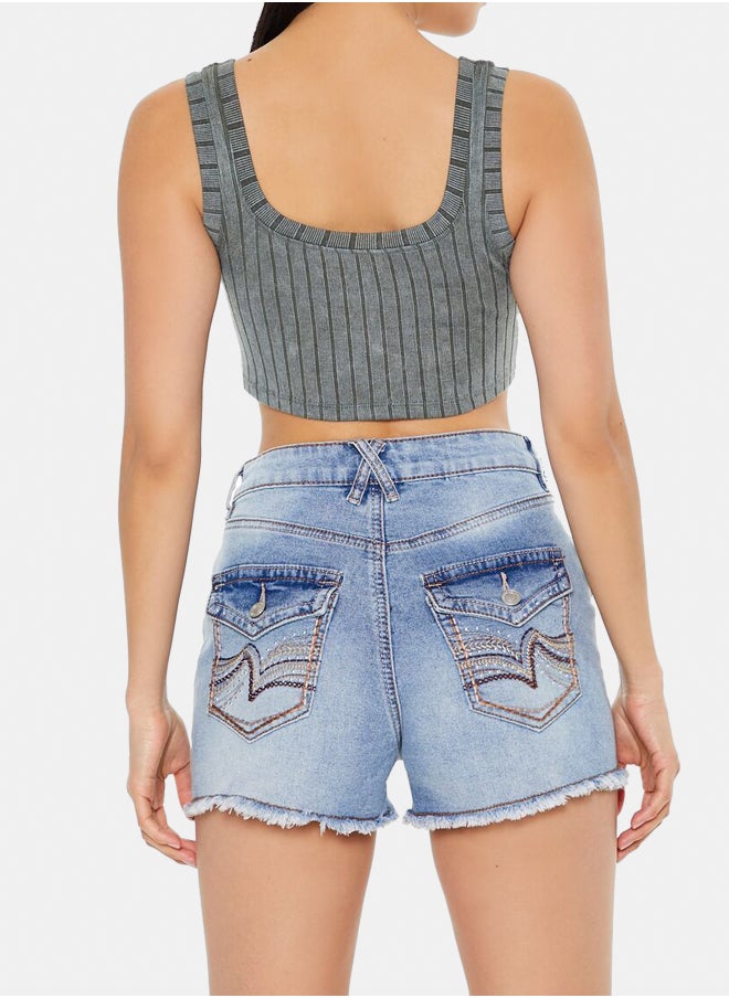 FOREVER 21 - Seamless Cropped Tank Top - Image 1