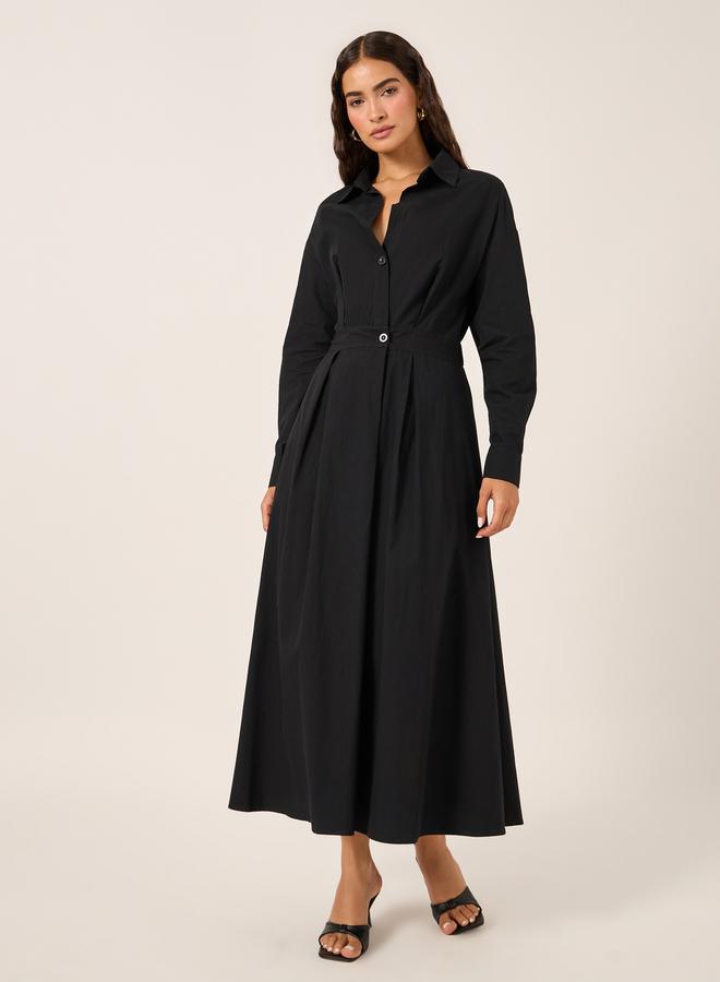 Styli Classic Black Midi Dress - Image 2
