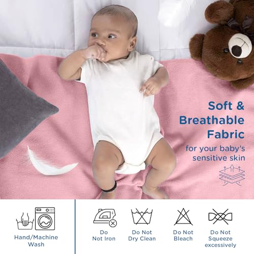 Mee Mee Breathable and Total Dry Sheet Protector Mat (Pink) Pack of 2 - Image 2