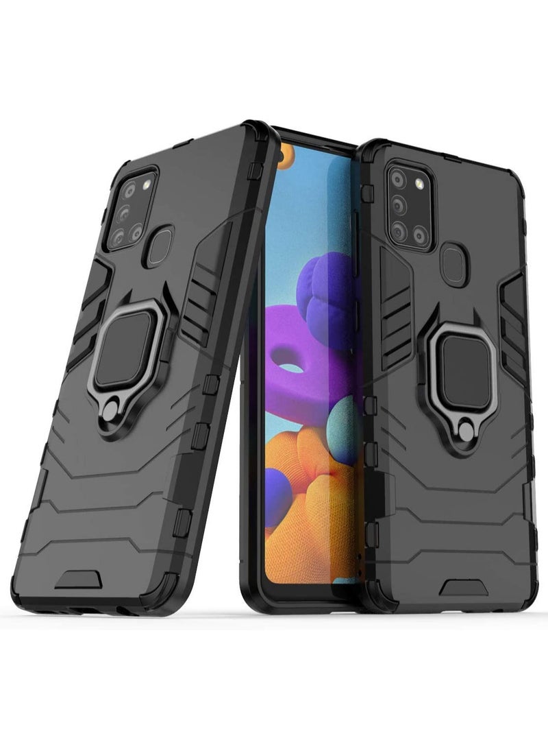 samsung galaxy m31 Cover Design Protective Case With 360 Degree Rot - Black