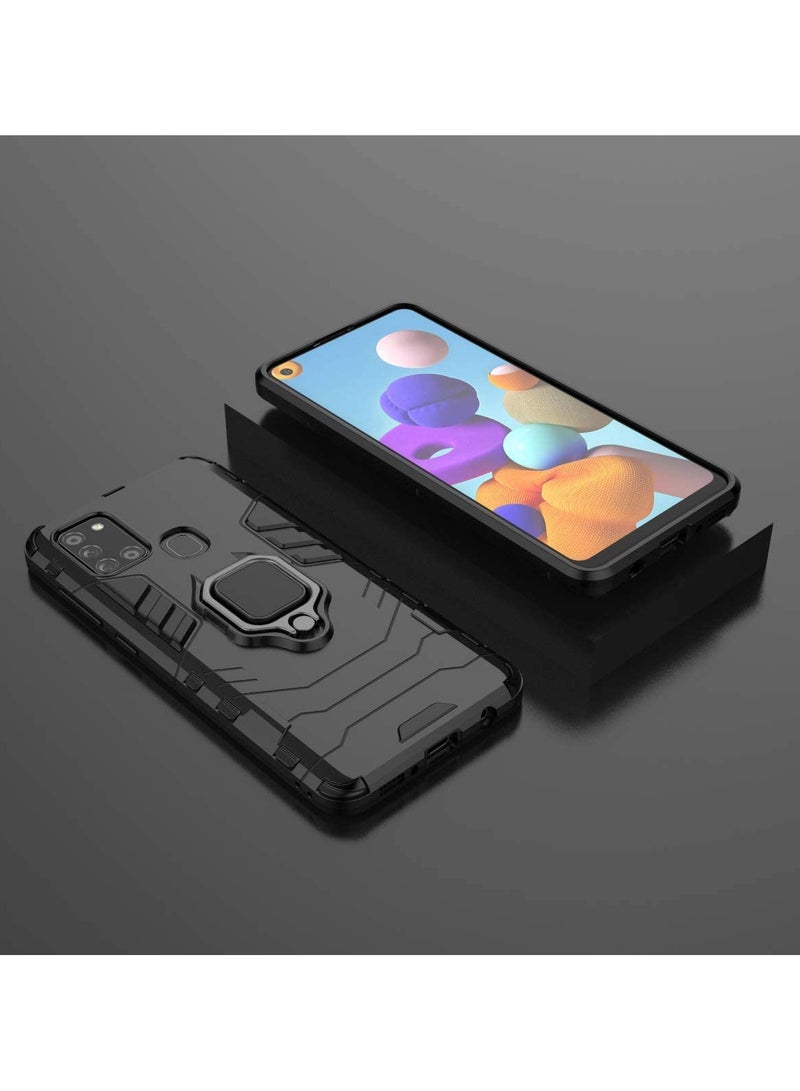 samsung galaxy m31 Cover Design Protective Case With 360 Degree Rot - Black