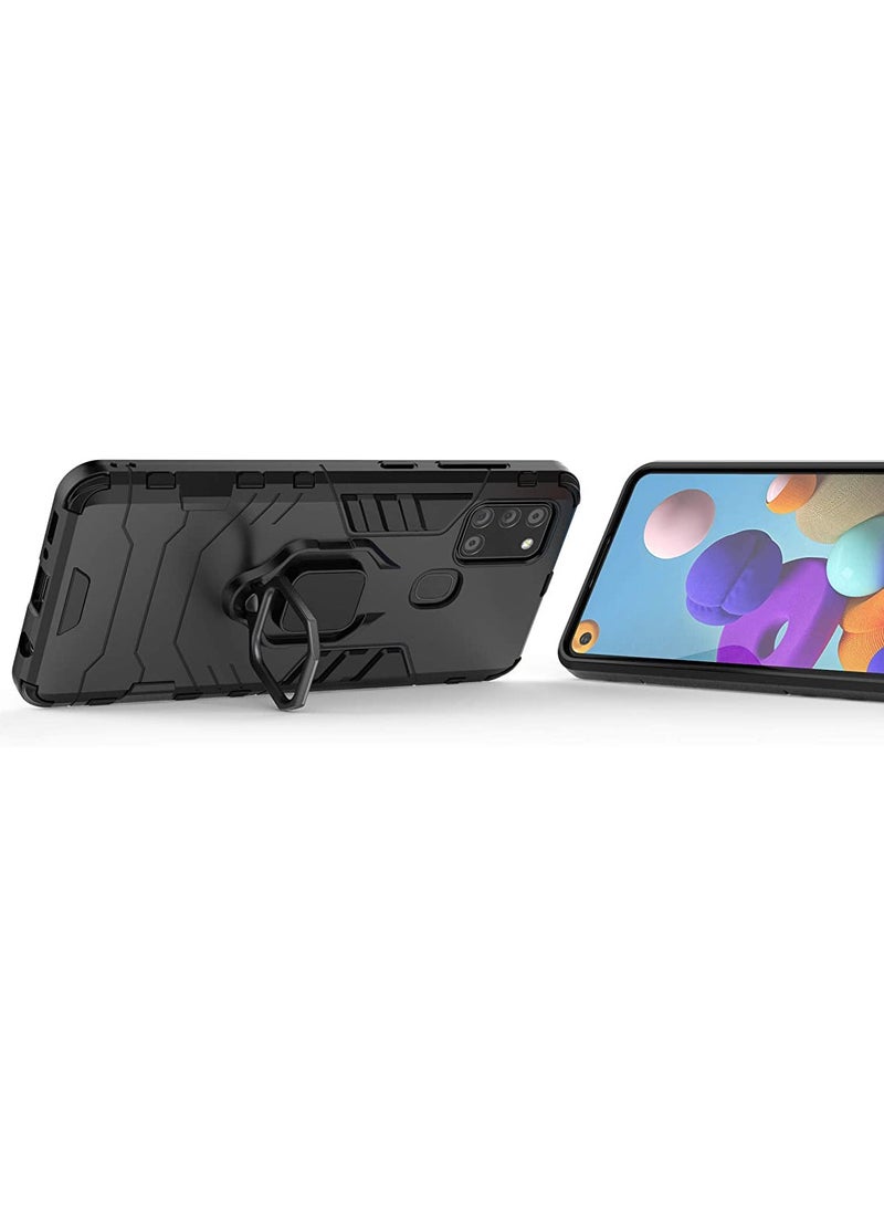 samsung galaxy m31 Cover Design Protective Case With 360 Degree Rot - Black