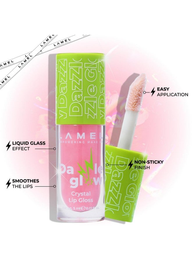 لاميل ملمع شفاه Dazzle Glow Crystal Clear - ملمع شفاه مرطب - ملمع شفاه غير لاصق - ملمع شفاه ملون - ملمع شفاه ملون - ملمع شفاه صغير - ملمع شفاه مرطب - رقم 405 حلوى القطن - Image 2