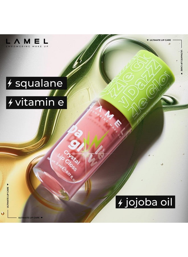 لاميل ملمع شفاه Dazzle Glow Crystal Clear - ملمع شفاه مرطب - ملمع شفاه غير لاصق - ملمع شفاه ملون - ملمع شفاه ملون - ملمع شفاه صغير - ملمع شفاه مرطب - رقم 405 حلوى القطن - Image 3