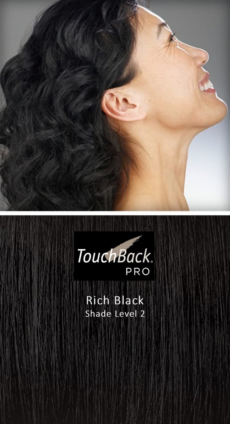 TouchBack Pro Rich Black Gray Root Touch Up Marker Applicator Real Hair Color