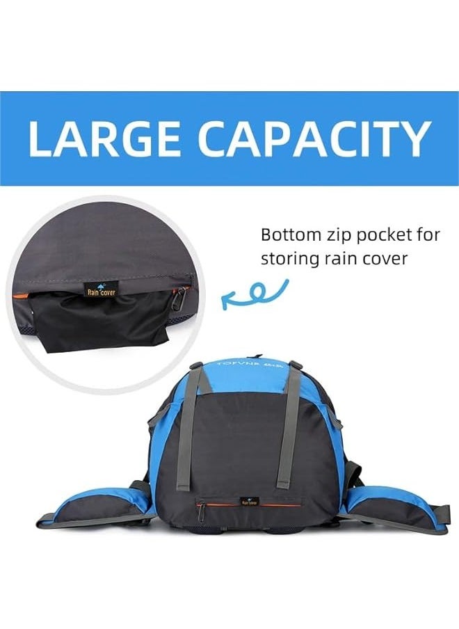 TRASSLE 70L Camping Hiking Backpack, Outdoor Sport Travel Backpack Foldable Lightweight Water Resistant Large Capacity Daypack for Hiking Camping Cycling Climbing Travelling  - Image 4