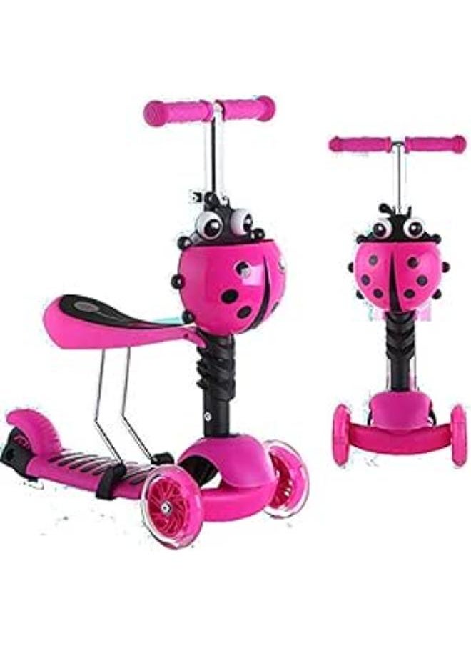 Mastela - Scooter Kids (3 in 1) Luminous wheels, Pink - Image 1
