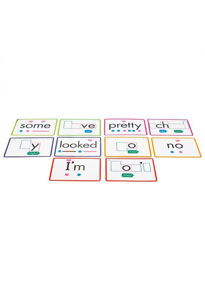 Junior Learning Junior Learning: Rainbow Phonics - Heart Words - 93 Word Cards, Flash Cards Use Visual Clues to Learn Core Words, Level Based Cards, Kids Ages 4+  - Image 5