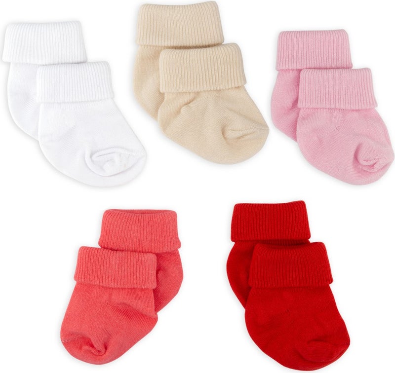 Novibaby 5 Pack Bamboo Newborn Baby Socks I Love I 0-6 Months  - Image 2