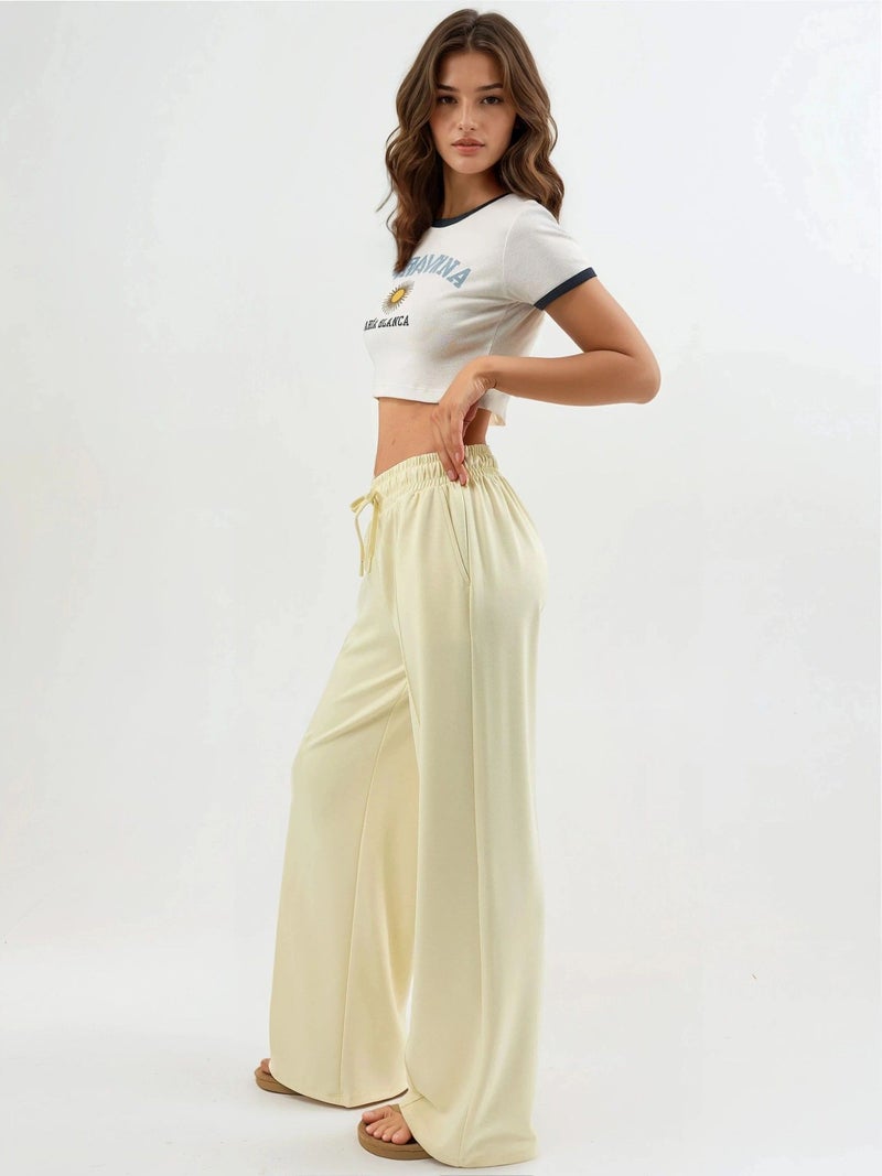BUSEM Elastic Waist Straight Leg Pants - Image 2