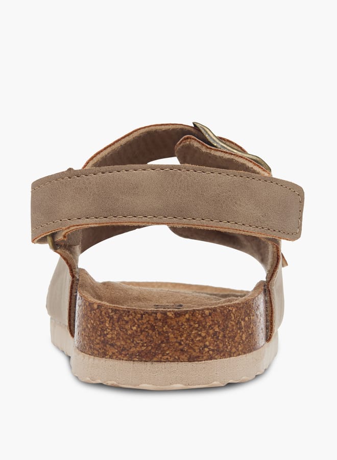 LBL by Shoexpress Boys Buckle Detail Sandals with Hook and Loop Closure - Image 4