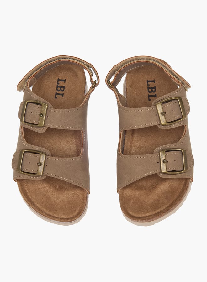 LBL by Shoexpress Boys Buckle Detail Sandals with Hook and Loop Closure - Image 1