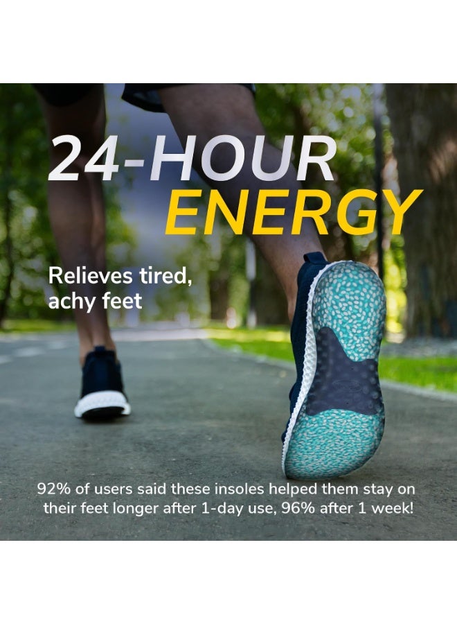 دكتور شولز نعل Dr. Scholl's متعدد الاستخدامات "Energy" لراحة تدوم 24 ساعة – مزود برغوة الذاكرة (Memory Foam) وحشوات الجل، مقاس رجالي 8-14، زوج واحد - Image 2