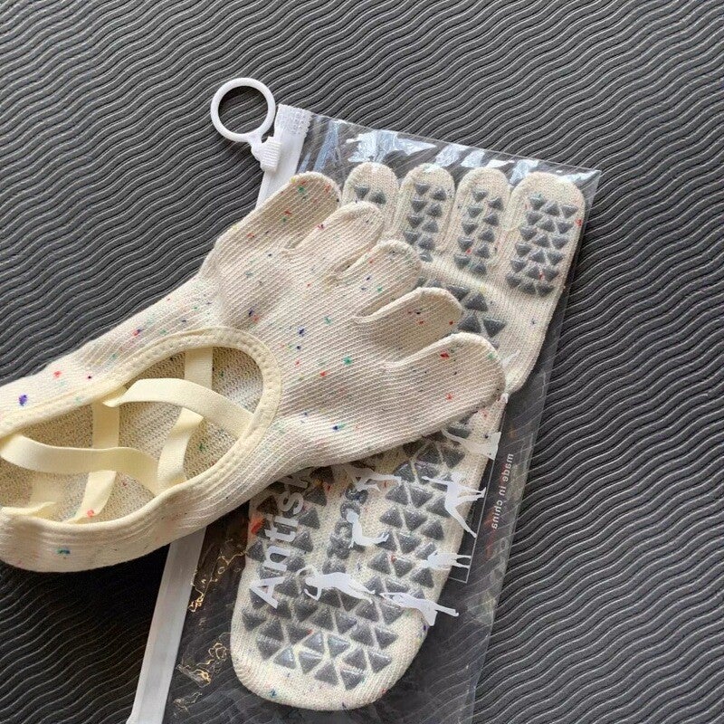 Women's Breathable Anti-Slip Toe Socks with Polka Dot - Image 3