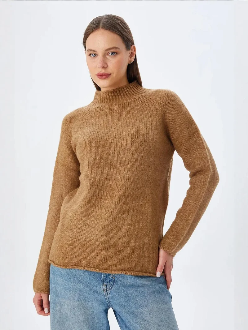 MixRay Mixray Knit Half Turtleneck Sweater