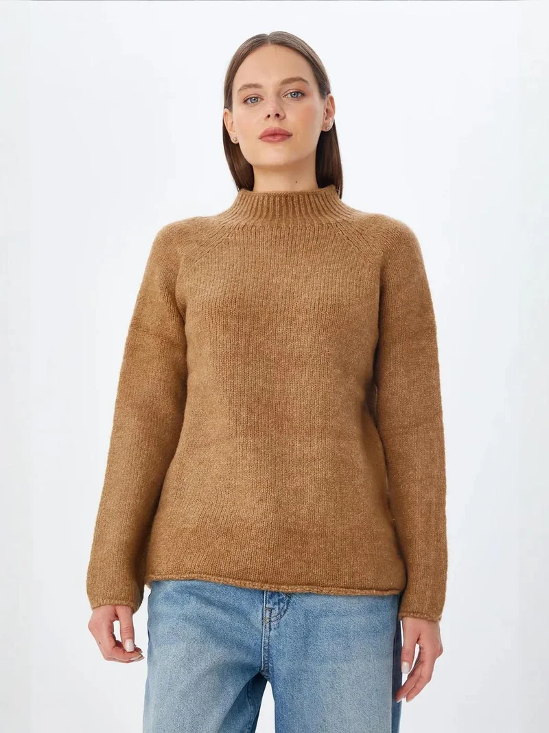 MixRay Mixray Knit Half Turtleneck Sweater