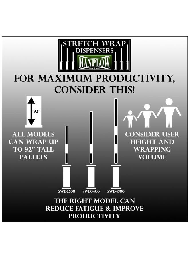 MANPLOW Short Handle Stretch Wrap Dispenser (1) - Image 2