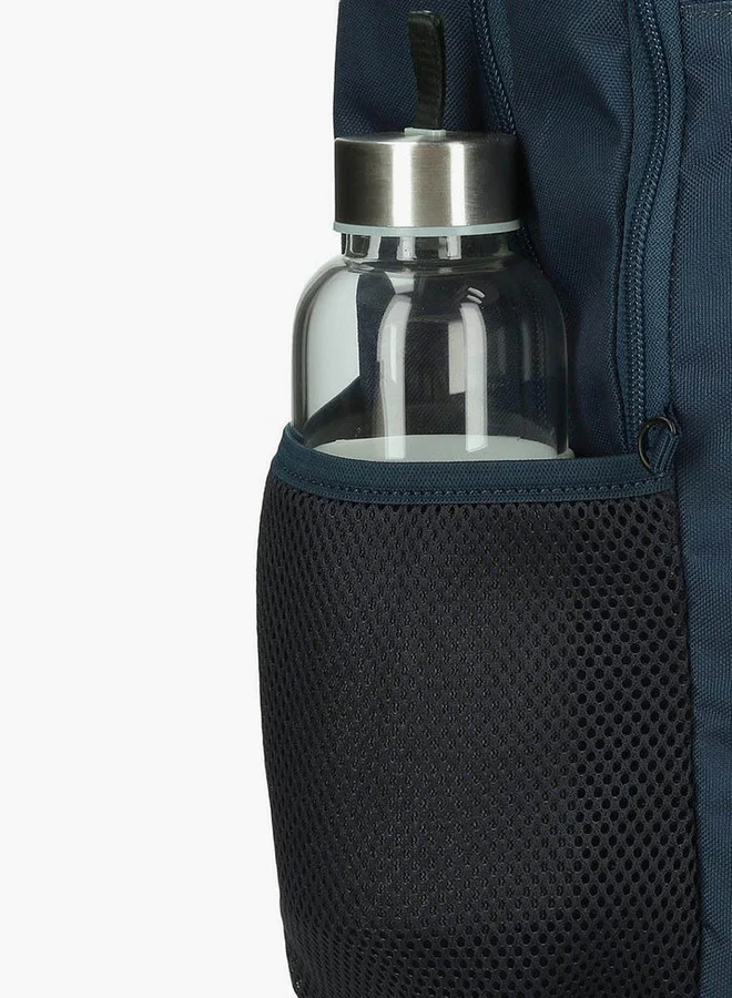 Reebok  Logo Print School Backpack with Adjustable Straps and Zip Closure - 38x19x43 cm for Men | Best Price UAE