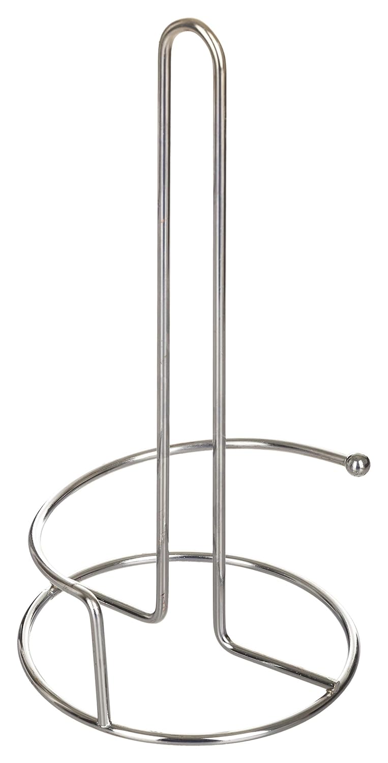 URBANFIX Bulfyss Kitchen Roll Dispenser Kitchen Napkin Roll Holder Kitchen Paper Towel Tissue Holder Chrome Steel - Image 1