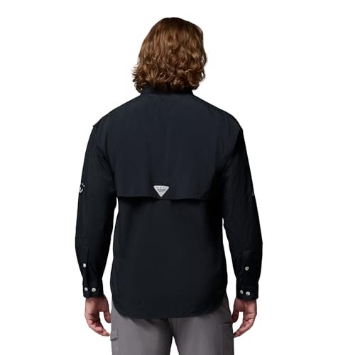 Columbia Mens PFG Bahama II Long Sleeve Fishing Shirt Black XXSmall - Image 3