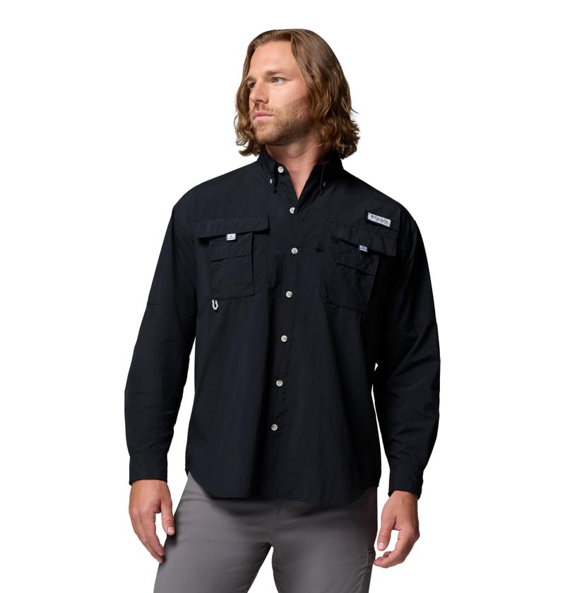 Columbia Mens PFG Bahama II Long Sleeve Fishing Shirt Black XXSmall - Image 2