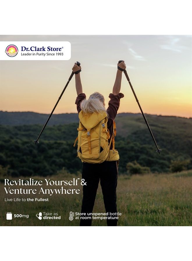 Dr Clark Store Dr. Clark Vitamin B1 Thiamine 500mg Supplement -Thiamine B1 Supplement for Healthy Nervous System & Energy Metabolism, Gluten-Free, Dairy Free - 100 Capsules - Image 3