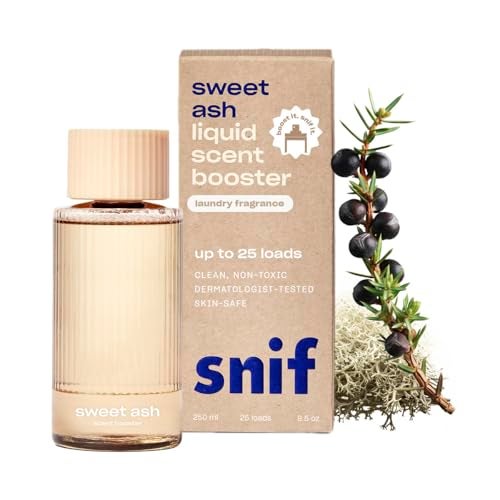 Snif Sweet Ash Scent Booster, Low Key Sweet and Earthy Scent, 25 Loads, Non-Irritating to Skin, Clean, Non-Toxic, Vegan, Cruelty Free, 8.5oz - Image 1