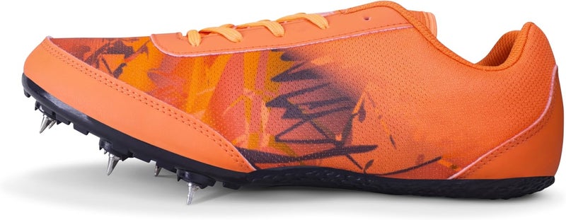 نيفيا حذاء نيفيا Zion-1 للجري بمسامير للرجال، حذاء رياضي، حذاء رياضي بمسامير للجري، حذاء رياضي للرجال (برتقالي) المملكة المتحدة - 04 - Image 1