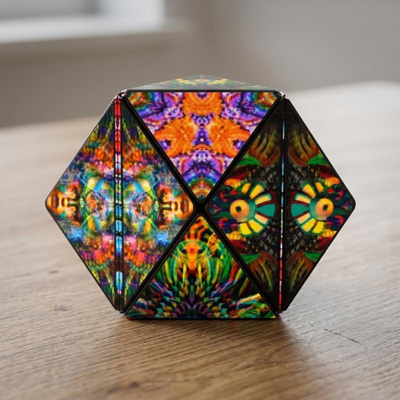 Shashibo Transformable Cube - Award-Winning Anti-Stress Cube with 36 Rare Earth Magnets - Chameleon Design - Image 2